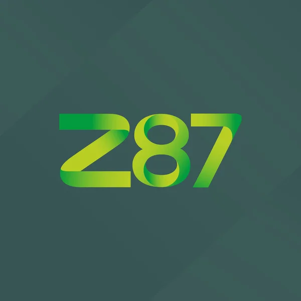 Společný Dopis Logo Z87 Vektorové Ilustrace — Stockový vektor