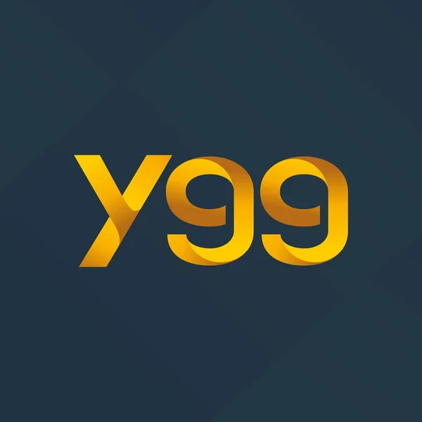 Lettera Congiunta Logo Y99 Vettoriale Illustrazione — Vettoriale Stock