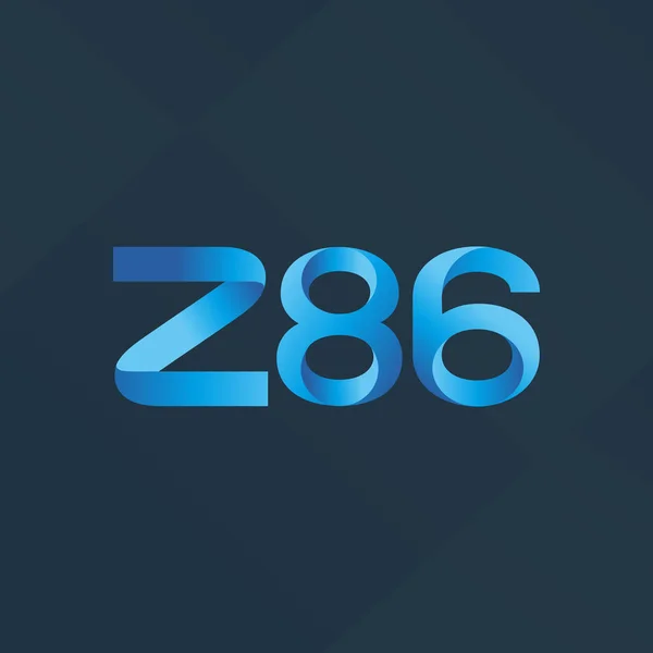 共同書簡ロゴ Z86 ベクトル図 — ストックベクタ