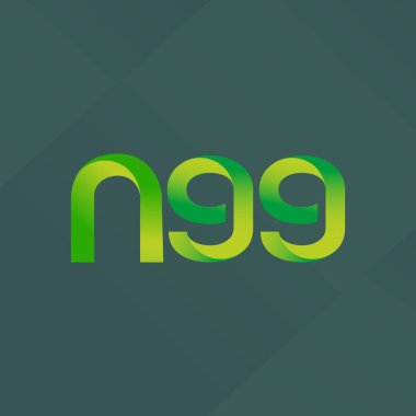 N99 ortak harf ve sayılar logo vektör çizim