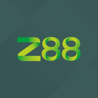 ortak mektup logo Z88 vektör çizim