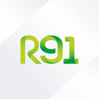 ortak mektup logo R 91 vektör çizim