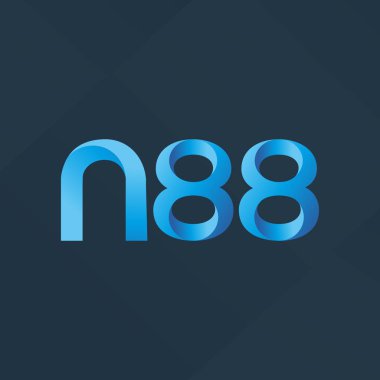 N88 ortak harf ve sayılar logo vektör çizim