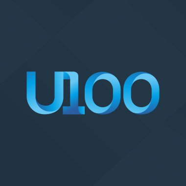 ortak mektup logo U100 vektör çizim