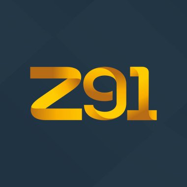 ortak mektup logo z91 vektör çizim