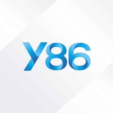 ortak mektup logo Y86 vektör çizim