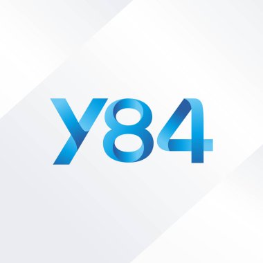 ortak mektup logo Y84 vektör çizim