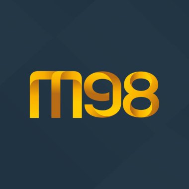ortak mektup logo m 98 vektör çizim