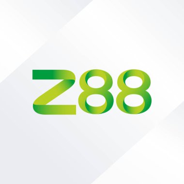 ortak mektup logo Z88 vektör çizim