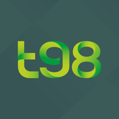 ortak mektup logo T98 vektör çizim