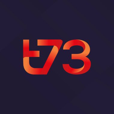 ortak mektup logo t 73 vektör çizim