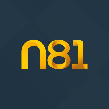 ortak mektup logo n 81 vektör çizim