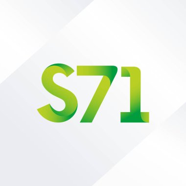 ortak mektup logo S 71 vektör çizim