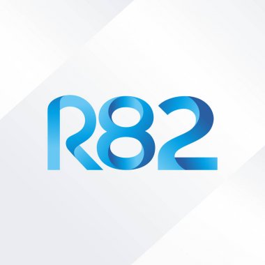 ortak mektup logo R 82 vektör çizim