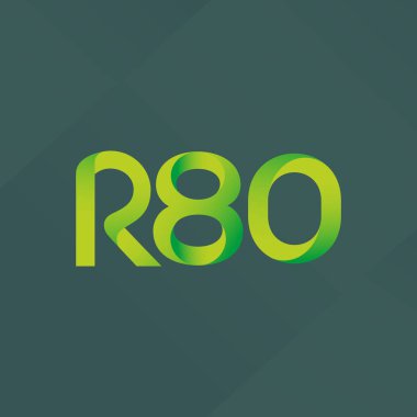 ortak mektup logo R 80 vektör çizim