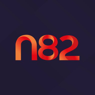 ortak mektup logo n 82 vektör çizim