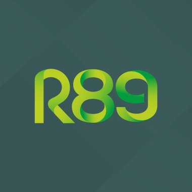 ortak mektup logo R 89 vektör çizim