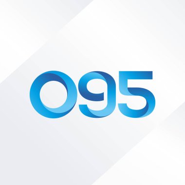 illüstrasyon vektör 095 ortak mektup ve sayı logosu