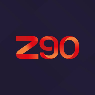 ortak mektup logo z90 vektör çizim