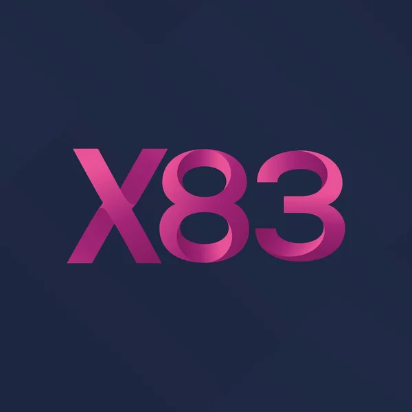 Logotipo de la letra conjunta X83 — Vector de stock