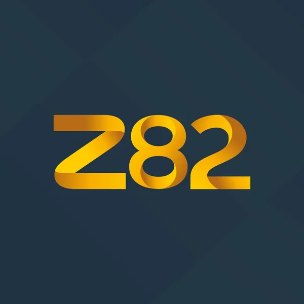 Logotipo Letra Conjunta Z82 Vector Ilustración — Vector de stock