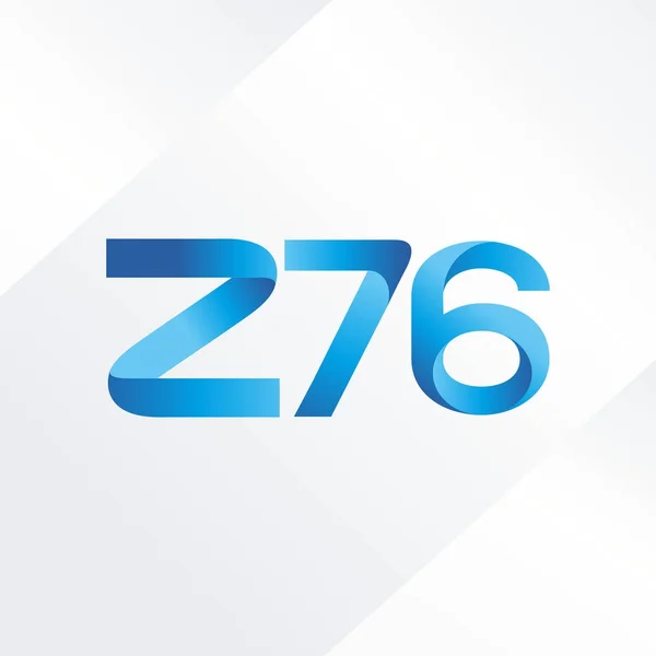 Logotipo Letra Conjunta Z76 Vector Ilustración — Vector de stock