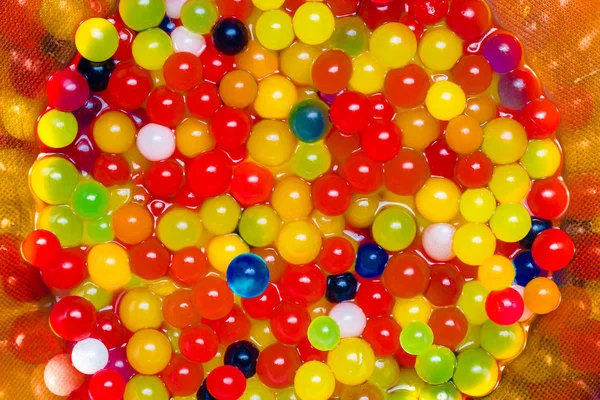 Magisch groeiende ballen van de kleurrijke gelei — Stockfoto