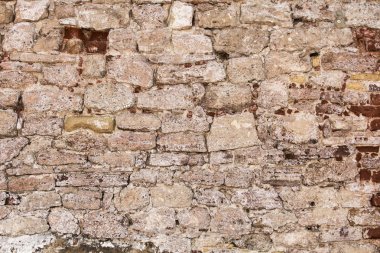 İnşaat doku konsepti çok eski tuğla duvar