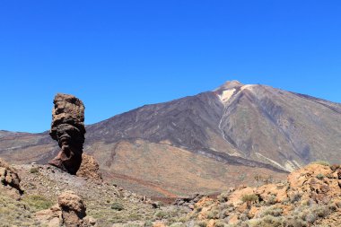 Tanrı'nın parmak ve Teide arka plan görüntüleme