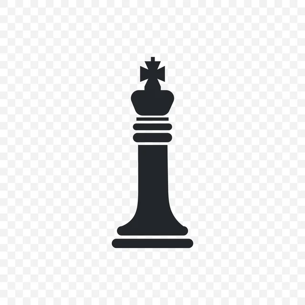 Vector image of chess king on background — Stock Vector