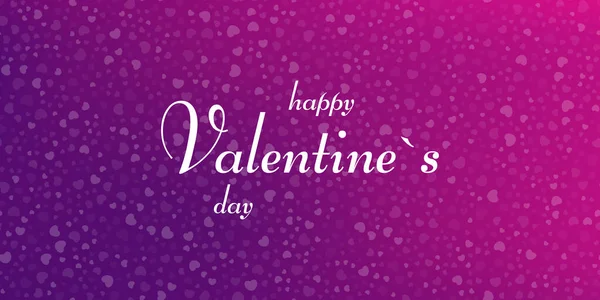 Vector background with wishes for happy valentines day and hearts — Stock Vector