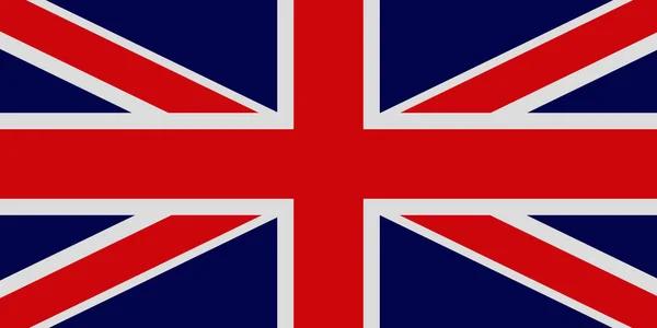Wektorowy wizerunek flagi Uk w ciemnych kolorach. Wyprodukowano w Wielkiej Brytanii. — Wektor stockowy