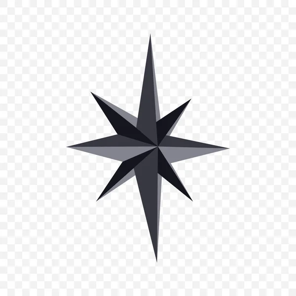 Vektorový obraz polygonální hvězdy v vánoční noci — Stockový vektor