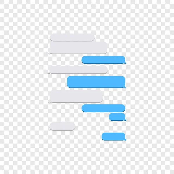 Векторне зображення текстового повідомлення, встановленого у діалоговому вікні смс — стоковий вектор