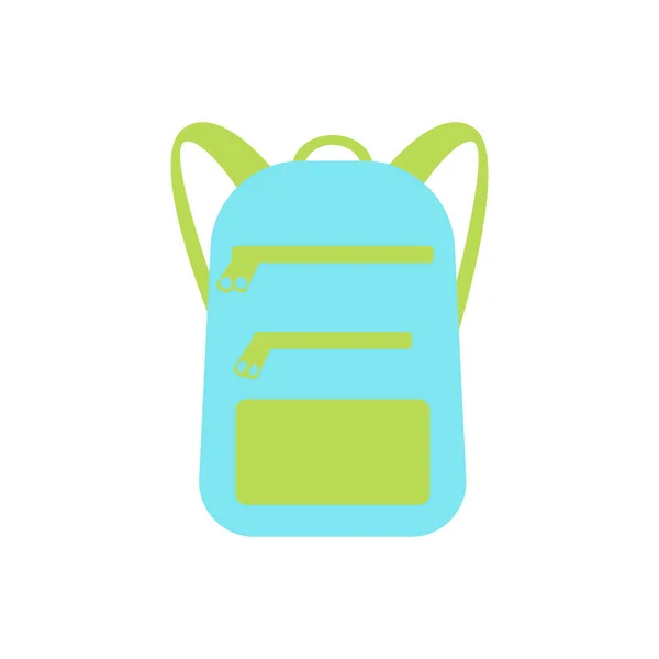 Imagen vectorial de una escuela, mochila urbana sobre un fondo blanco — Vector de stock