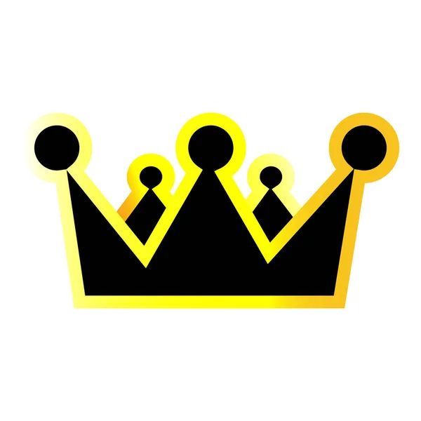 Vector image of the crown is a symbol of power — Stock Vector