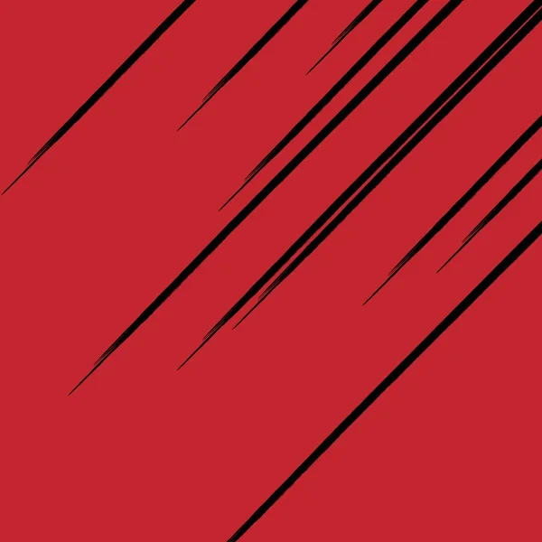 Achtergrond met diagonale grunge strepen op het rode vierkant — Stockvector