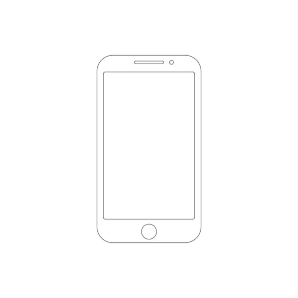 Handy-Ikone mit Touchscreen — Stockvektor