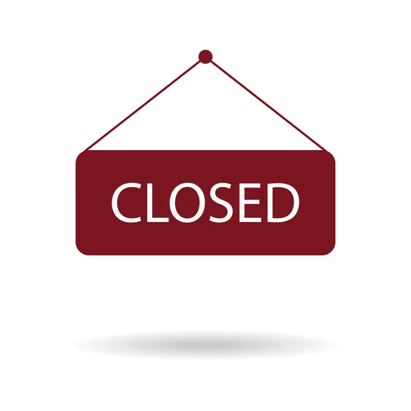 Kapalı bir dükkan veya kafenin gölgesi olan vektör simgesi