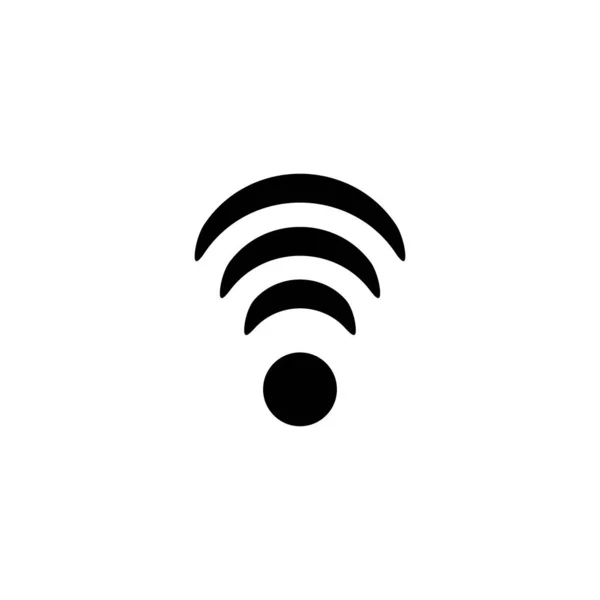 Punto negro punto de acceso wi-fi red en estilo moderno — Archivo Imágenes Vectoriales