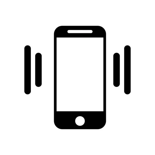 Sesi titreten veya çalan cep telefonunun vektör simgesi
