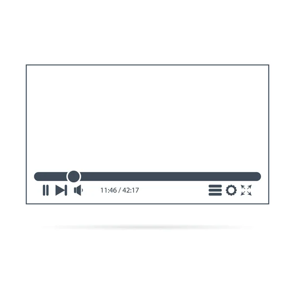 Vetor de vídeo player ícone em um fundo branco —  Vetores de Stock