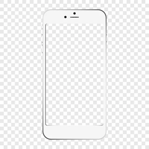 Vector Icon Realistic Phone Transparent Screen — Stock Vector