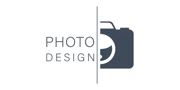 Ícone Câmera Vetorial Para Design Fotos Fundo —  Vetores de Stock