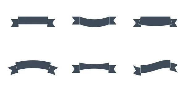 Tanıtım kurdeleli vektör kümesi