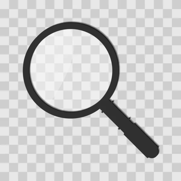 Boş arkaplanda vektör büyütme simgesi