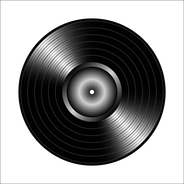 Vinyl-Schallplatte. — Stockvektor