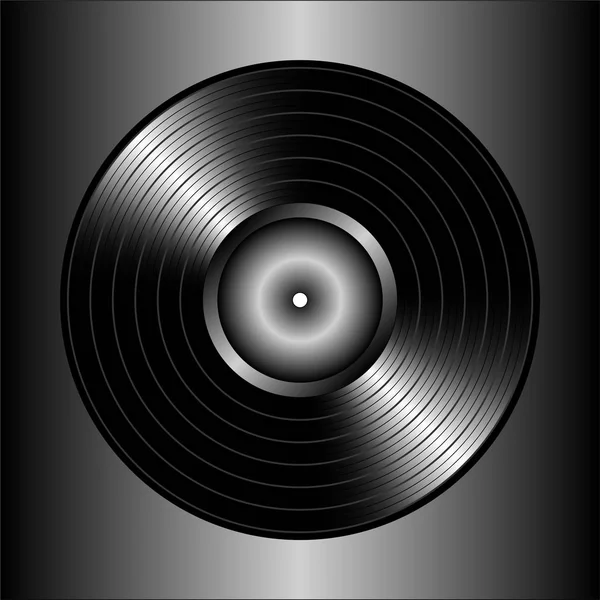 Disque vinyle vintage . — Image vectorielle