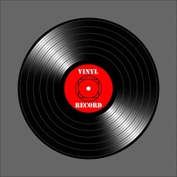 Disque vinyle vintage . — Image vectorielle