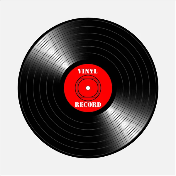 Vinyl-Schallplatte. — Stockvektor